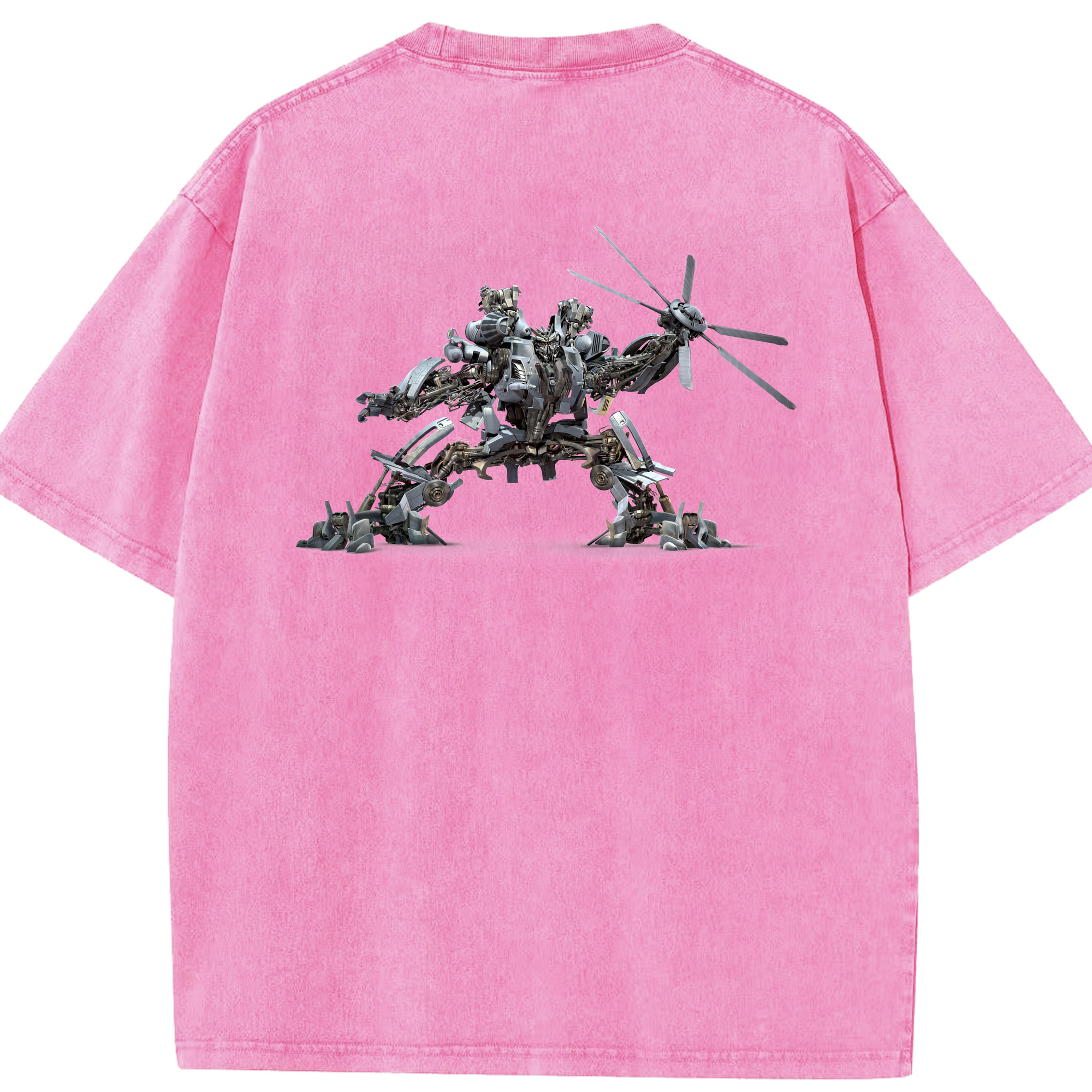 （画像用） Transformers トランスフォーマー 綿100% ヴィンテージ風 半袖Tシャツ（背面プリント）